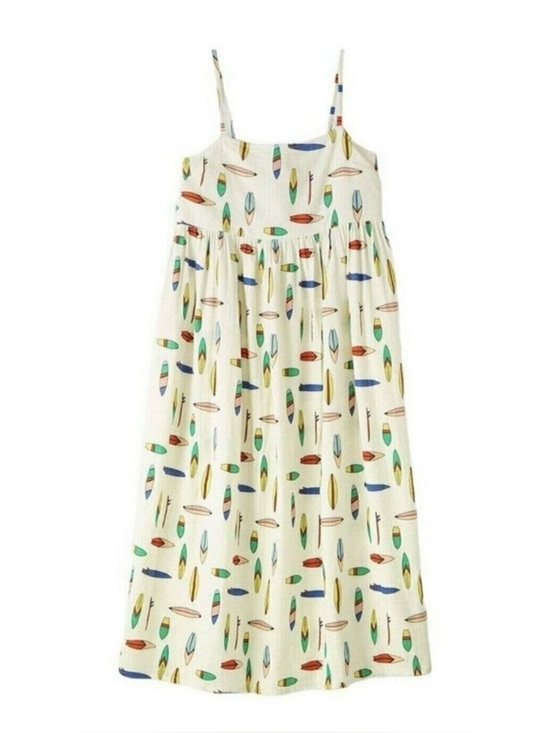 Hanna Andersson Dresses & Skirts - Hanna Andersson maxi muslin sundress with surf’s up print size medium
